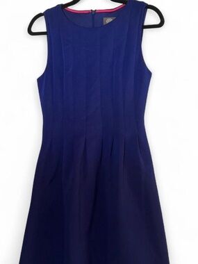 Vince Camuto Sleeveless Royal Blue Midi Dress Like New Condition Womens Size 4
